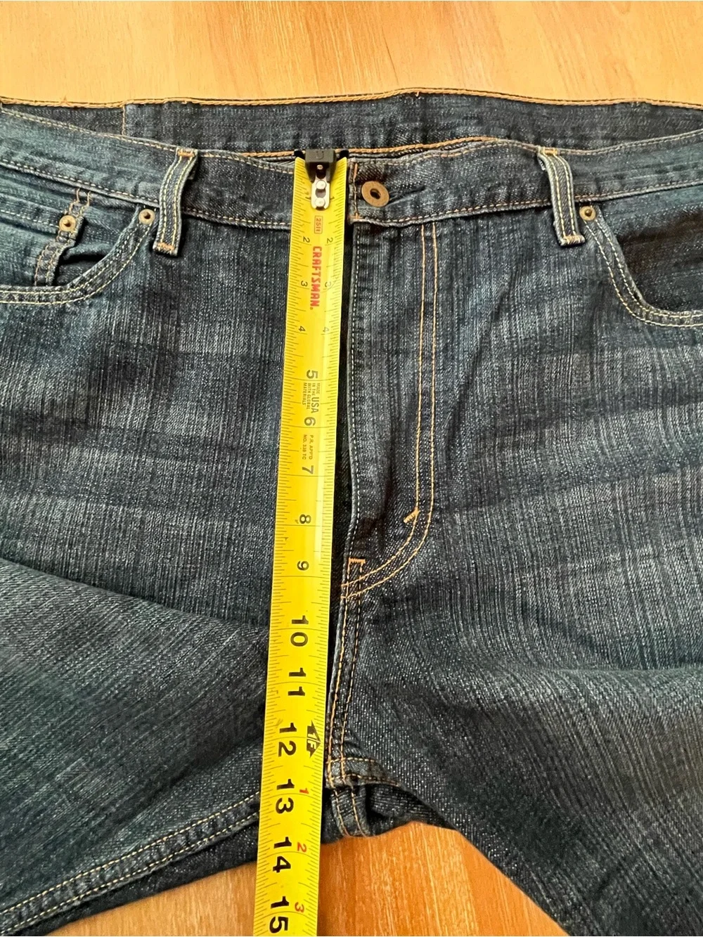 Levi's 569 Loose Straight Jeans Men's 40x30 (act 43x29) Dark Whiskered cotton